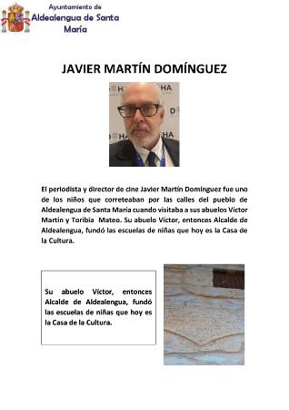 Imagen HOMENAJE JAVIER MARTÍN DOMÍNGUEZ